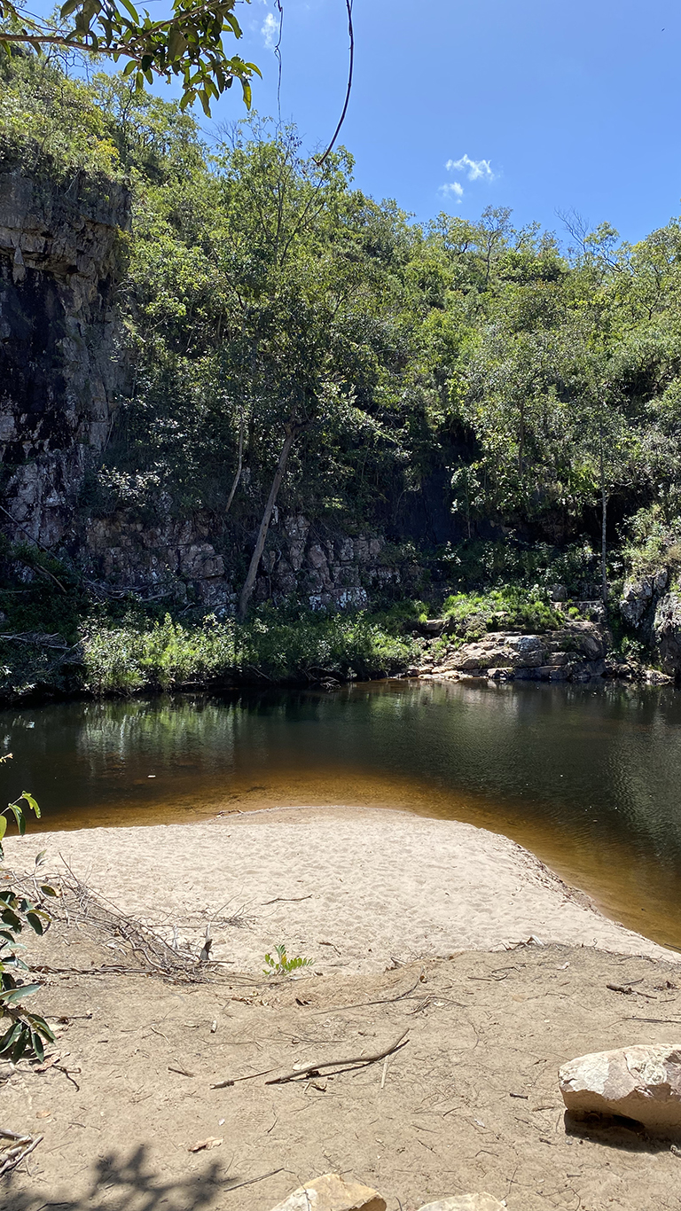 Prainha do complexo macaco macacão na Chapada dos Veadeiros