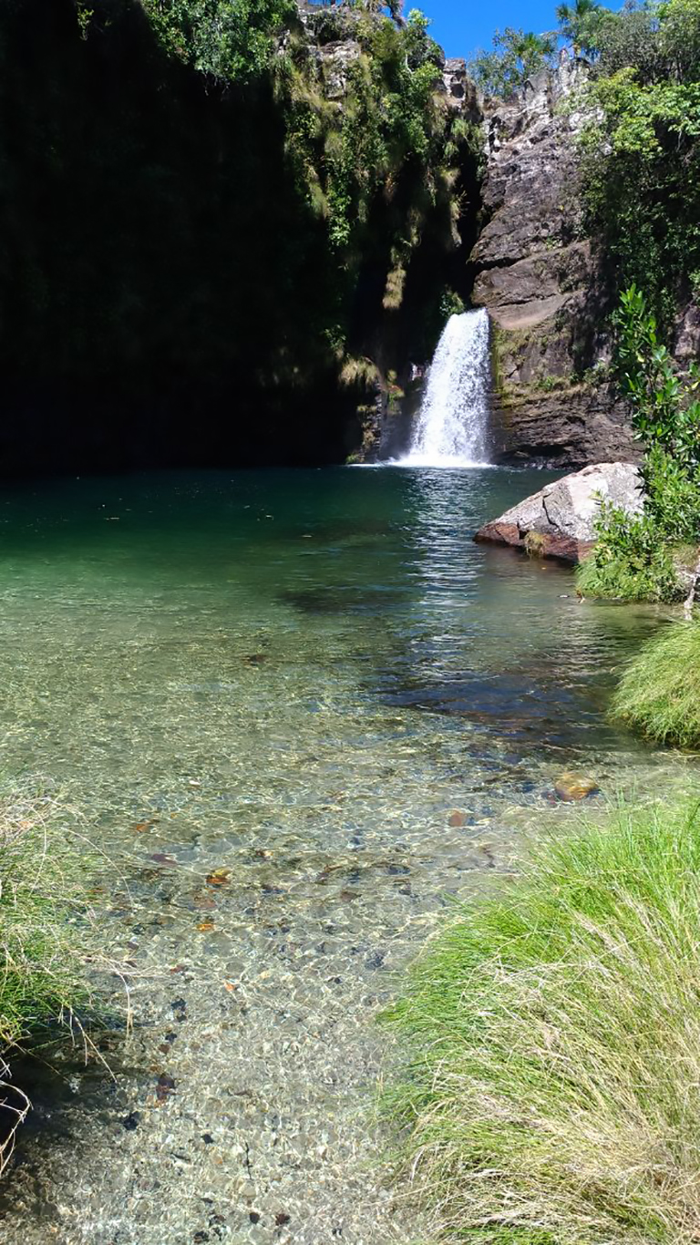 Cachoeira do garimpão ou saltos do rio preto de 80 metros.
