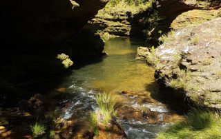 Rio da cachoeira do rodeador na Chapada dos Veadeiros